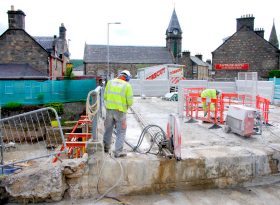Burn of Rothes Bridge Concrete Cutting Project