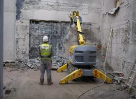 Controlled demolition at Edinburgh International Conference Centre