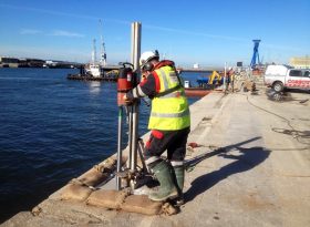 Diamond Drilling for Mooring Bollards New Forth Crossing