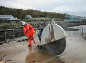 Faslane Polaris Jetty Demolition Floor Sawing