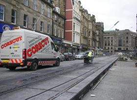 Floorsaw Cutting Edinburgh Trams