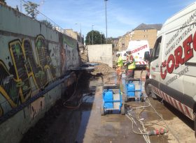 Wall Sawing – Brunswick Road, Edinburgh