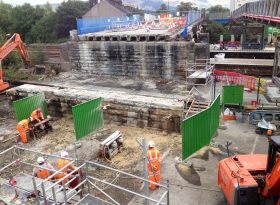 Multiple Wiresaw Teams working on a Network Rail Bridge Replacement Project